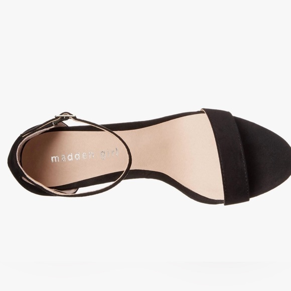 Madden Girl Women's Beella Heeled Sandal Color: Black Suede size 9.5‎ M (1665) - Picture 4 of 8